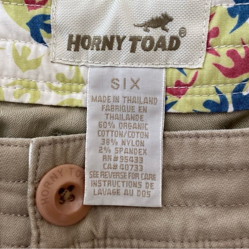 Horny Toad Khaki Long Shorts Size 6 - Picture 7 of 8